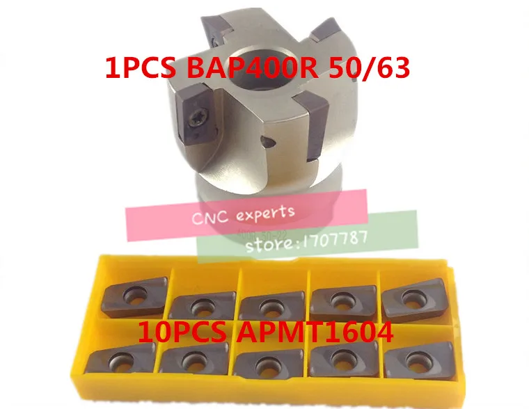 BAP400R 50 22 4T/BAP400R 63 4T 4 флейты Концевая фреза плоский резак 10 шт. APMT1604 твердосплавные
