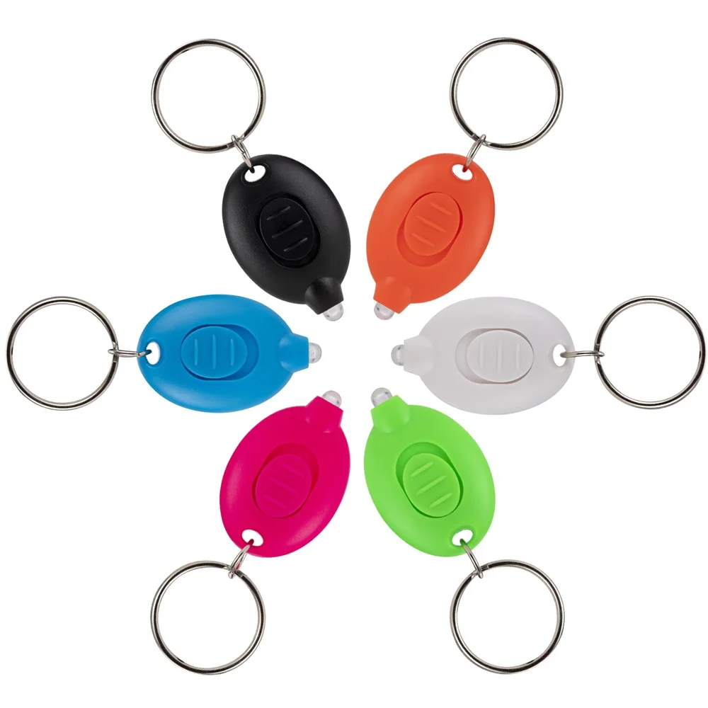 

Alonefire Мини светодиодный фонарик-брелок многоцветный белый свет