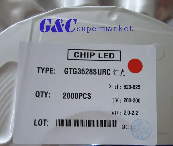100 шт SMD SMT 3528 супер ярко красный светодиод лампы хорошего качества|100 pcs|lamp ledbulb led |