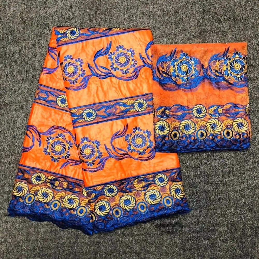 2018 new African bazin riche blue lace fabric african high quality getzner for patchwork sewing | Дом и сад