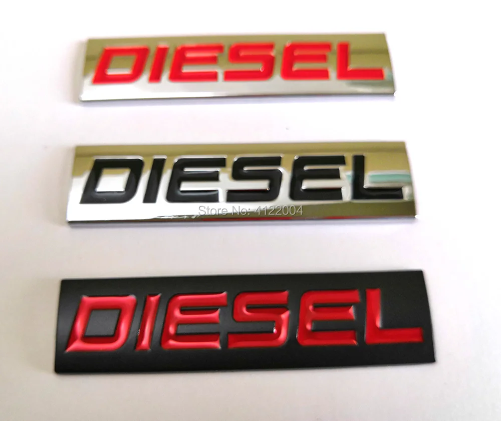 Задняя эмблема дизельного топлива на багажник Наклейка для TOYOTA HONDA MITSUBISHI VOLVO GEELY