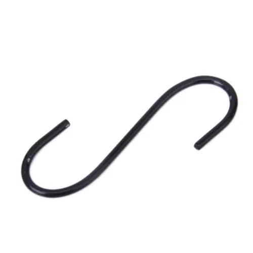 1x3 &quots-образный металлический крюк --- черный | Дом и сад