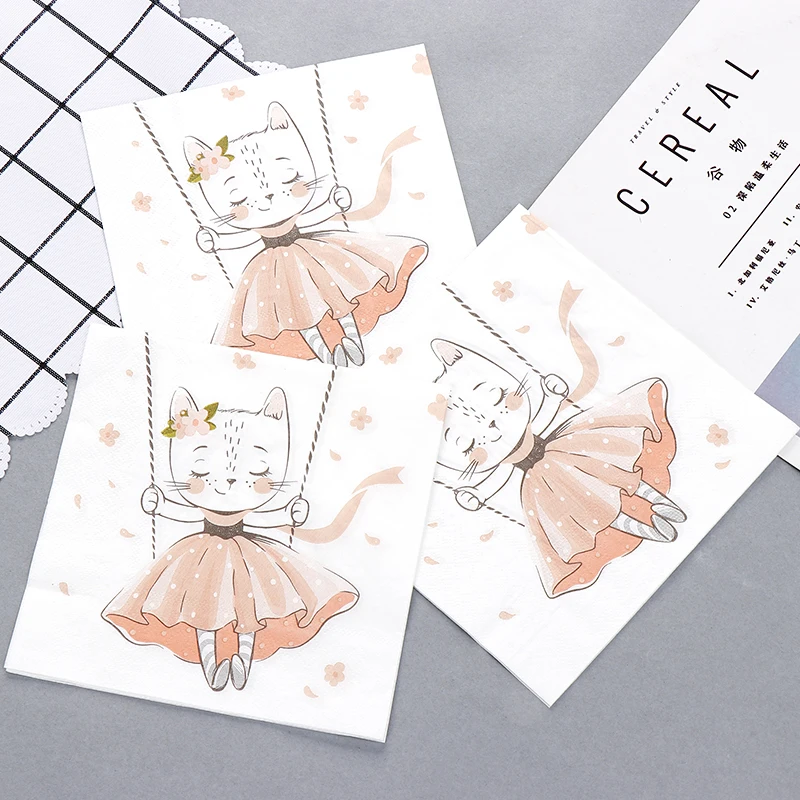 20 шт. милая мягкая здоровая салфетка для декупажа 100% натуральная деревянная