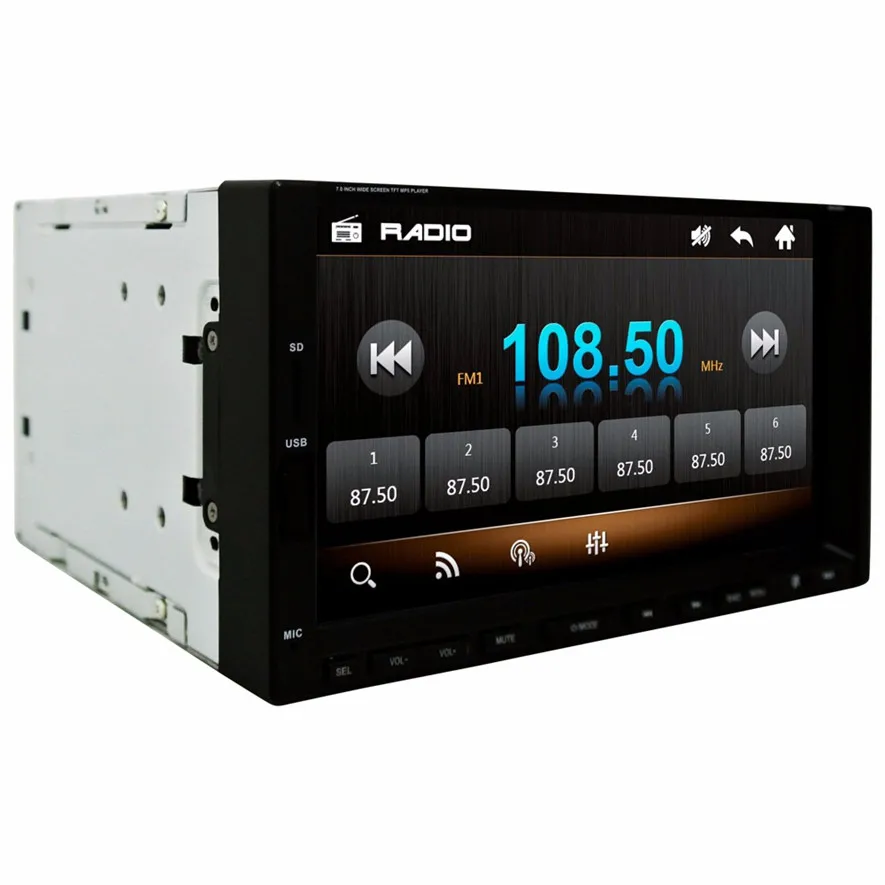 Ezonetronics 7 дюймов Автомобильный стерео FM только Bluetooth MP3 MP4 плеер с USB SD Высокое