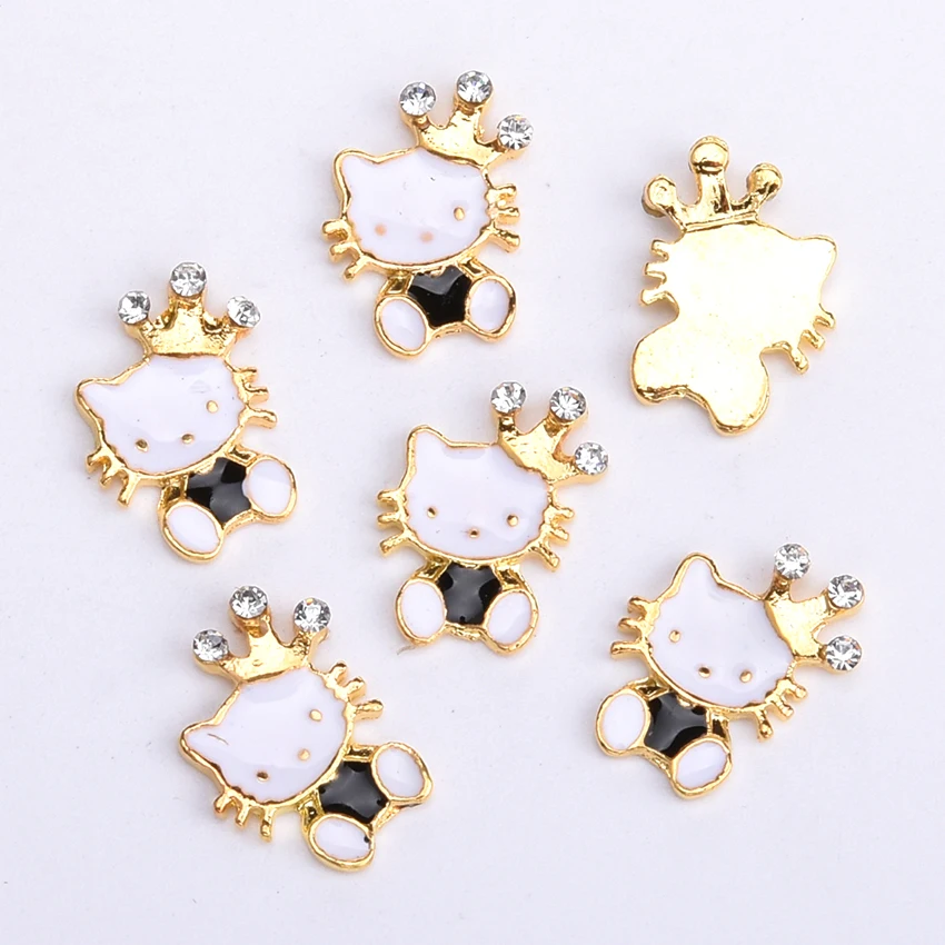 10 шт. с животными из стразов дизайн для ногтей аксессуары со стразами 3d утка