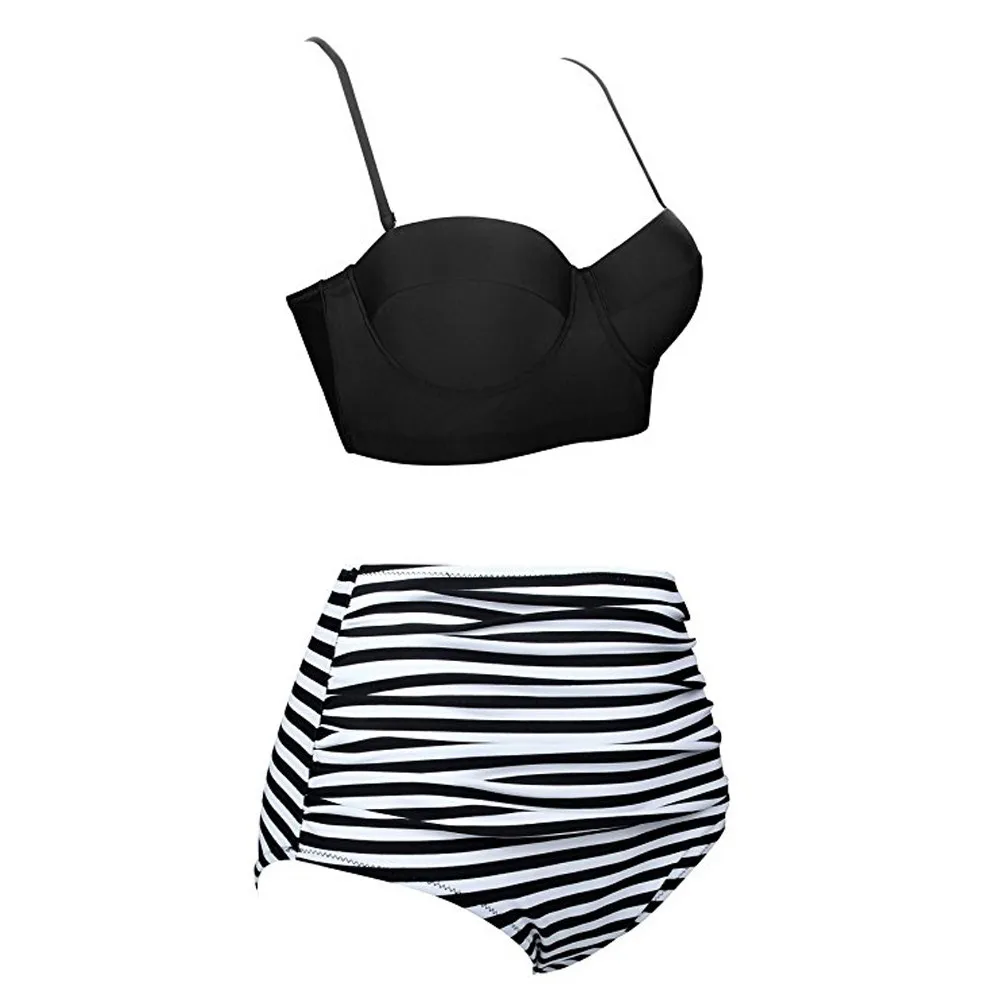 Для женщин бикини с высокой талией плавание одежда uit женский ретро Beachewear бразильский комплект бикини пляжные купальники YL 6,5
