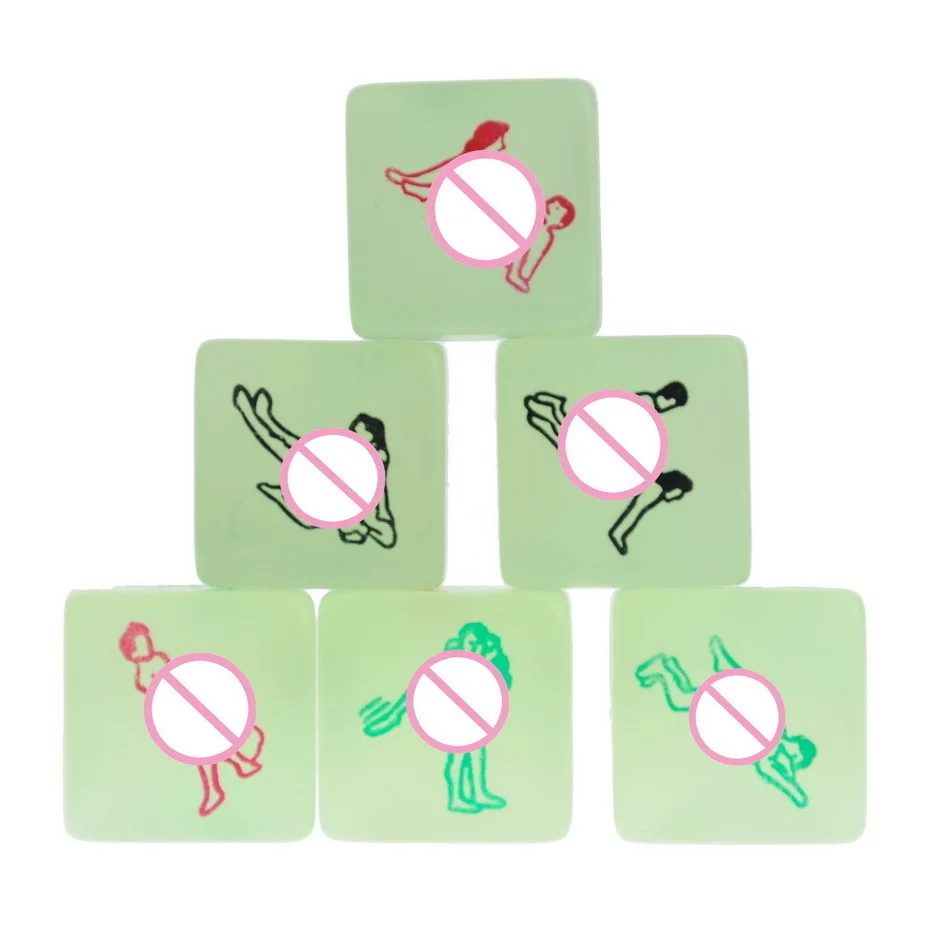 Пластик светится в темноте Эротические Кости ночные огни секса веселые игрушки