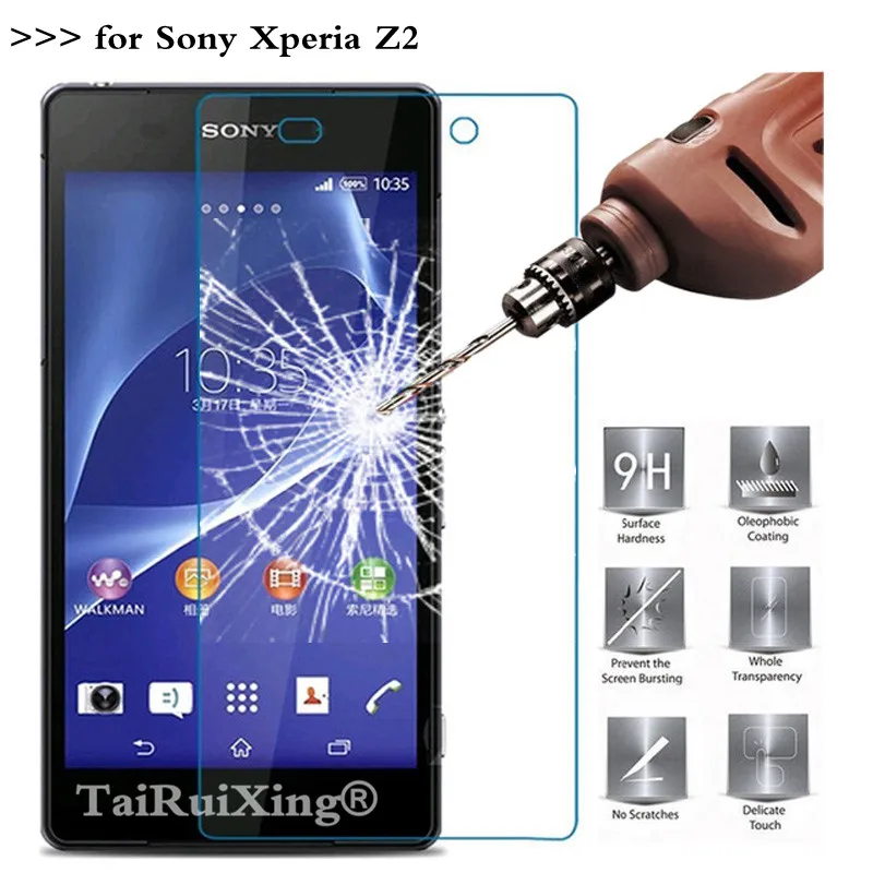 2.5D 0 26 мм 9H закаленное стекло Защита экрана для Sony Xperia Z2 L50W C770X D6503 усиленная