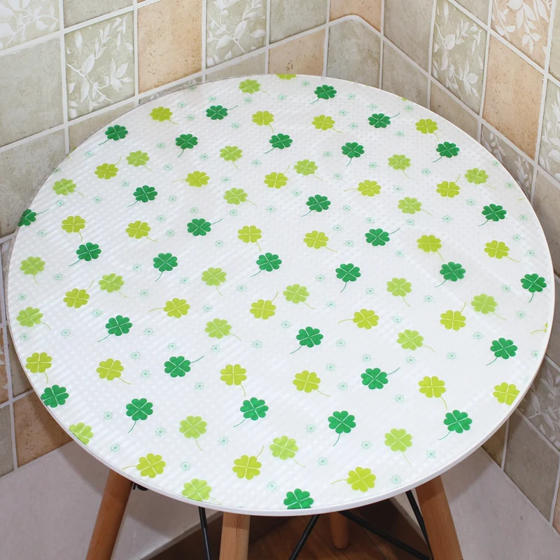 Водонепроницаемая круглая скатерть с 3D рисунком маслостойкая нескользящая ПВХ