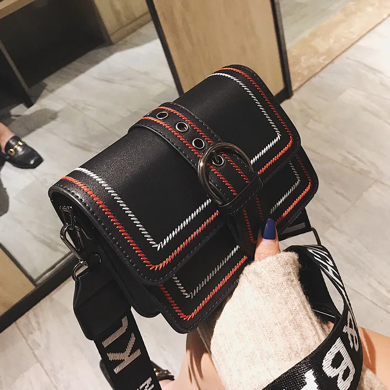 Чистая красные черные Сумка женская 2019 новая волна корейской версии диких
