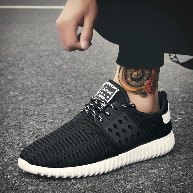 COSIDRAM Mesh Men Sneakers Casual Shoes 2019 New Lace-Up Male Footwear Spring Summer Breathable Comfortable RMC-045 | Обувь