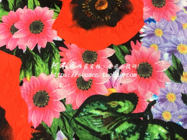 Жаккардовая ткань DG в стиле ретро с цветочным принтом жаккардовая рельефным