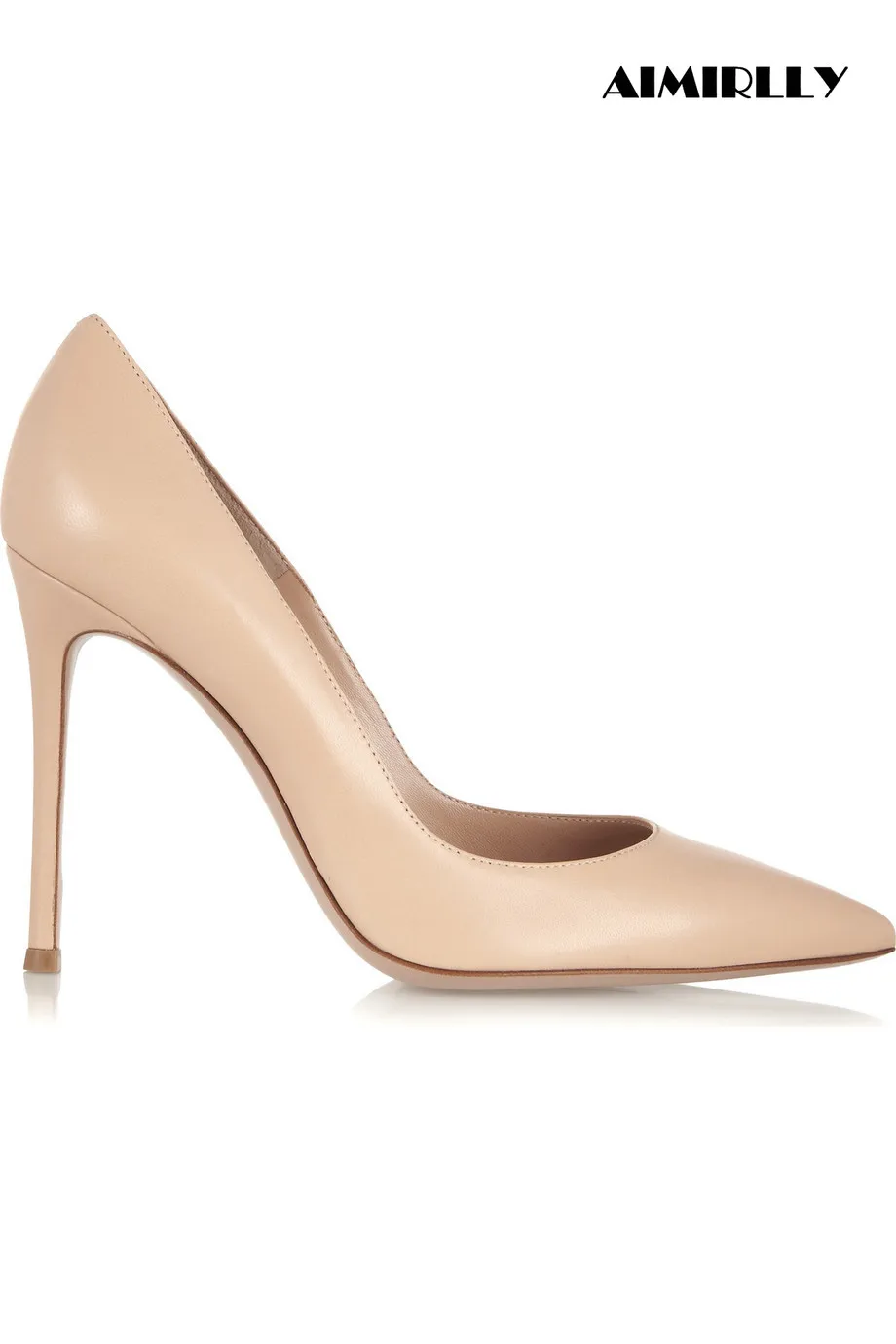 2018 женские летние элегантные туфли на высоком каблуке Острый носок Туфли-лодочки