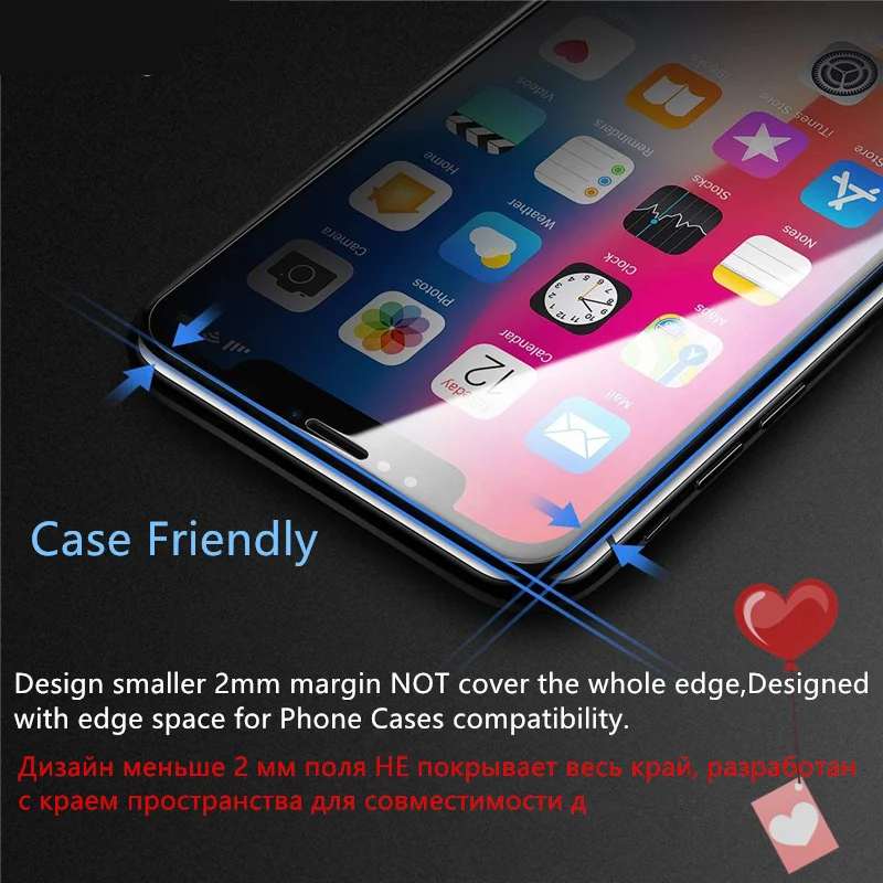 Закаленное стекло с полным покрытием для OnePlus 7 защита экрана клеем 9H Защитное