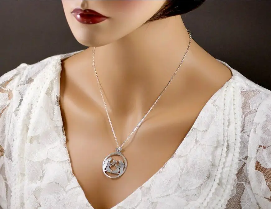 2016 Новый дизайн 12 Созвездие Водолей ожерелье для женщин посеребренные ювелирные