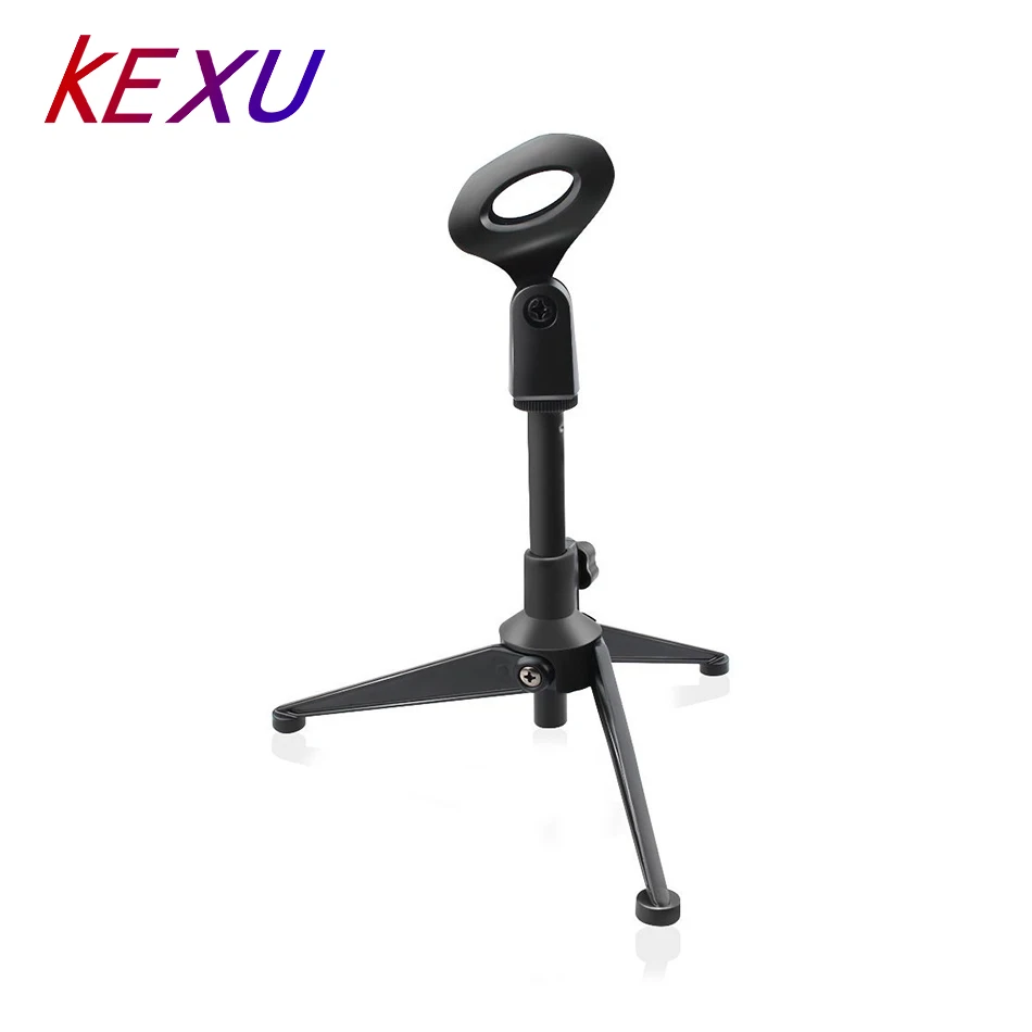 KEXU Mic складной штатив настольная микрофонная стойка держатель с регулируемым