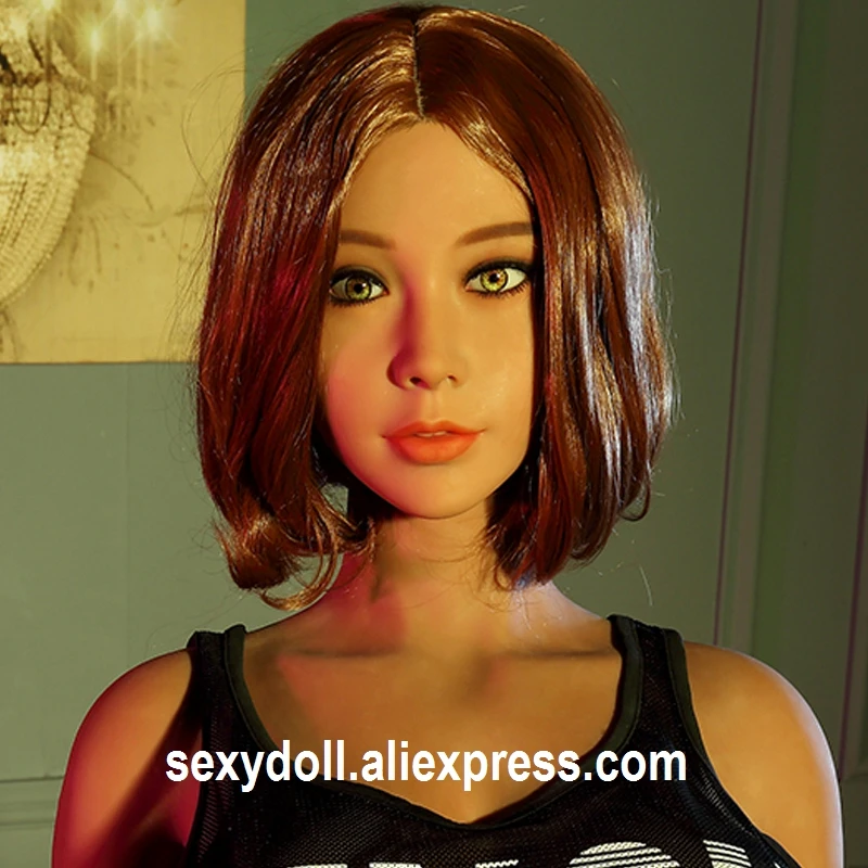 WMDOLL Новинка 70 # TPE Силиконовая секс кукла голова Реалистичная Сексуальная
