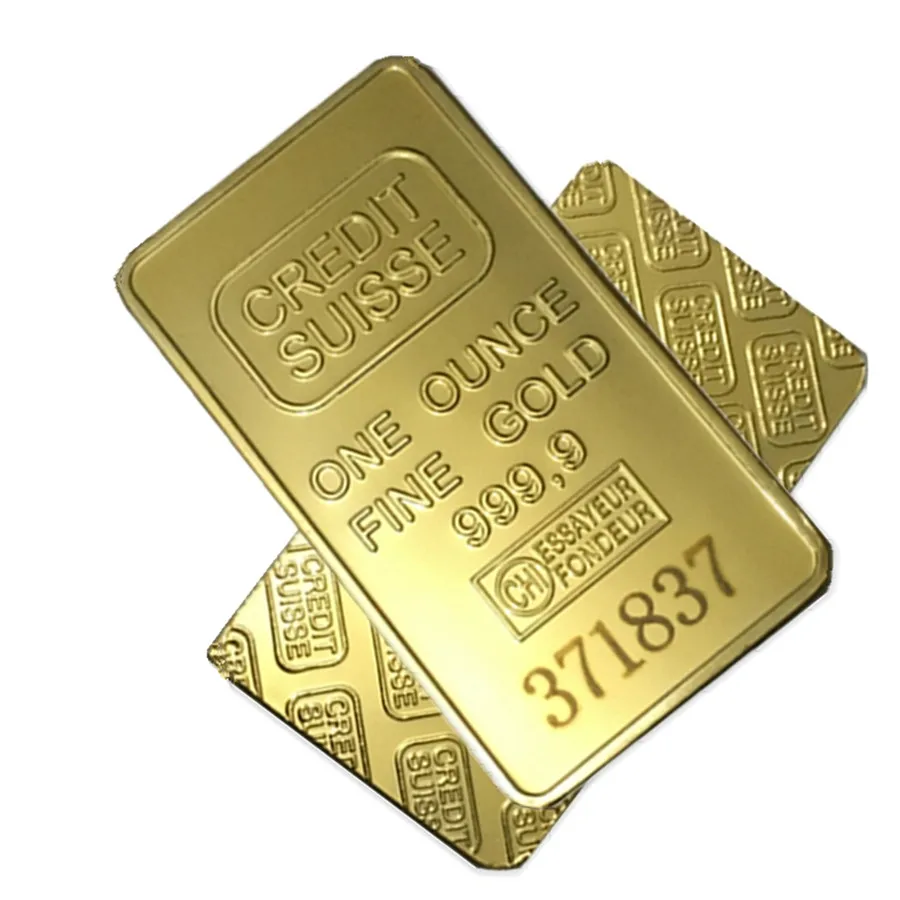 50 шт./партия,, лазерный номер suisse Surelife, 1 унций. 24 k позолоченные слиток Золота