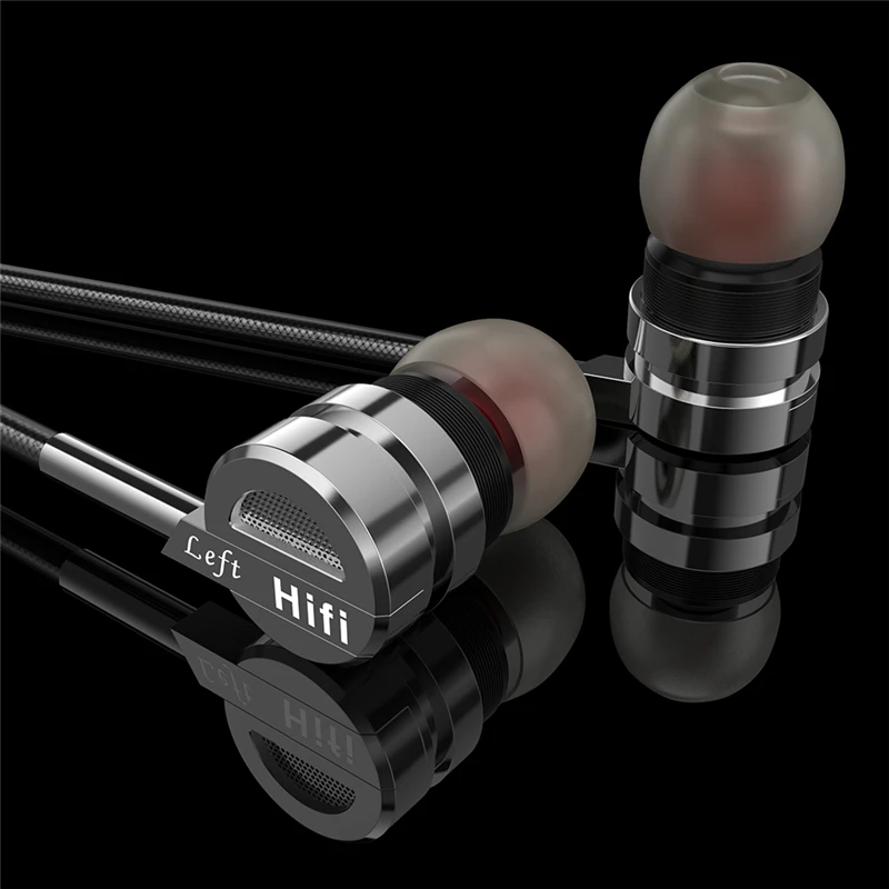 Профессиональные Металлические Наушники MK6 Hifi гарнитура с микрофоном стерео