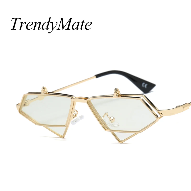 Солнцезащитные очки кошачий глаз для мужчин и женщин небольшие винтажные