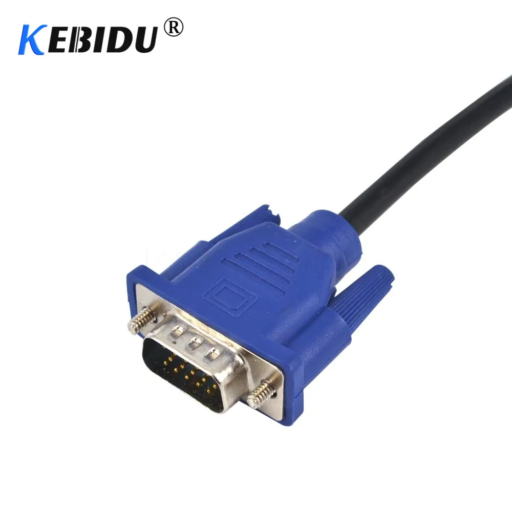 Kebidu 2016 горячий VGA SVGA HDB15 5FT 1 4 м кабель Мужской к мужскому удлинительному монитору