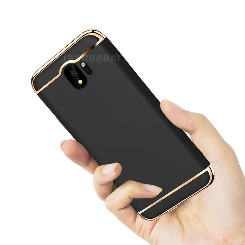Для samsung Galaxy J4 2018 чехол Роскошный 3 в 1 Жесткая задняя крышка из ПК для телефона J400