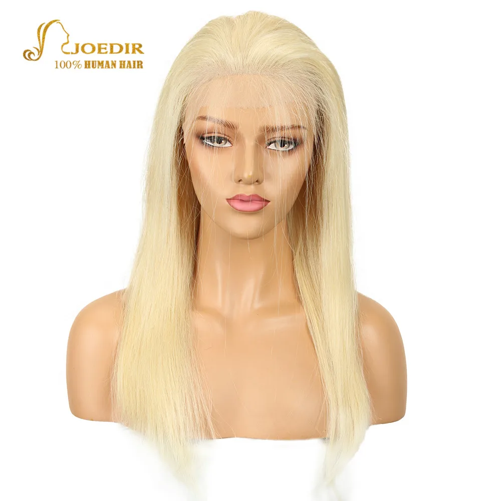 

Joedir 13*6 Lace Front Wig Human Hair Lace Wigs For Black Women Peruvian Straight Lace Frontal Wig 613 Blonde Lace Front Wig