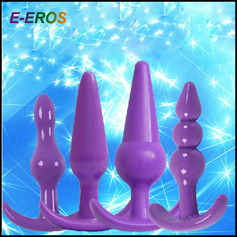 LEten 4 шт./компл. анальные игрушки Анальная пробка Вилки массаж анальный