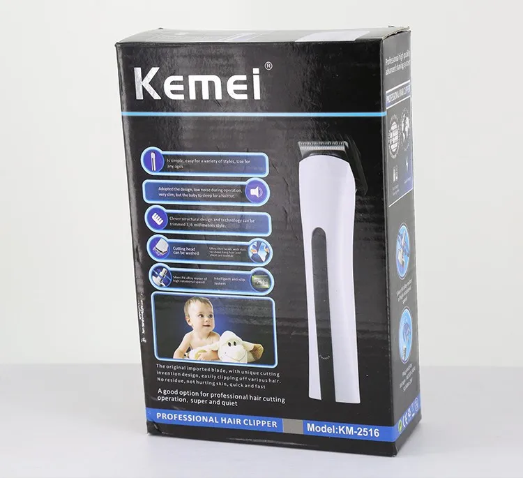 Kemei KM-2516 профессиональная машинка для стрижки волос перезаряжаемая машинка для стрижки волос электрическая машинка для стрижки резак Бритва для мужчин триммер для бороды
