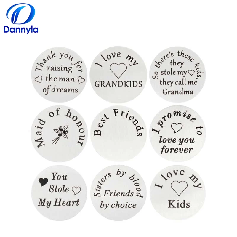 Оптовая продажа 5 шт./партия 22 мм плавающая оконная пластина из нержавеющей стали