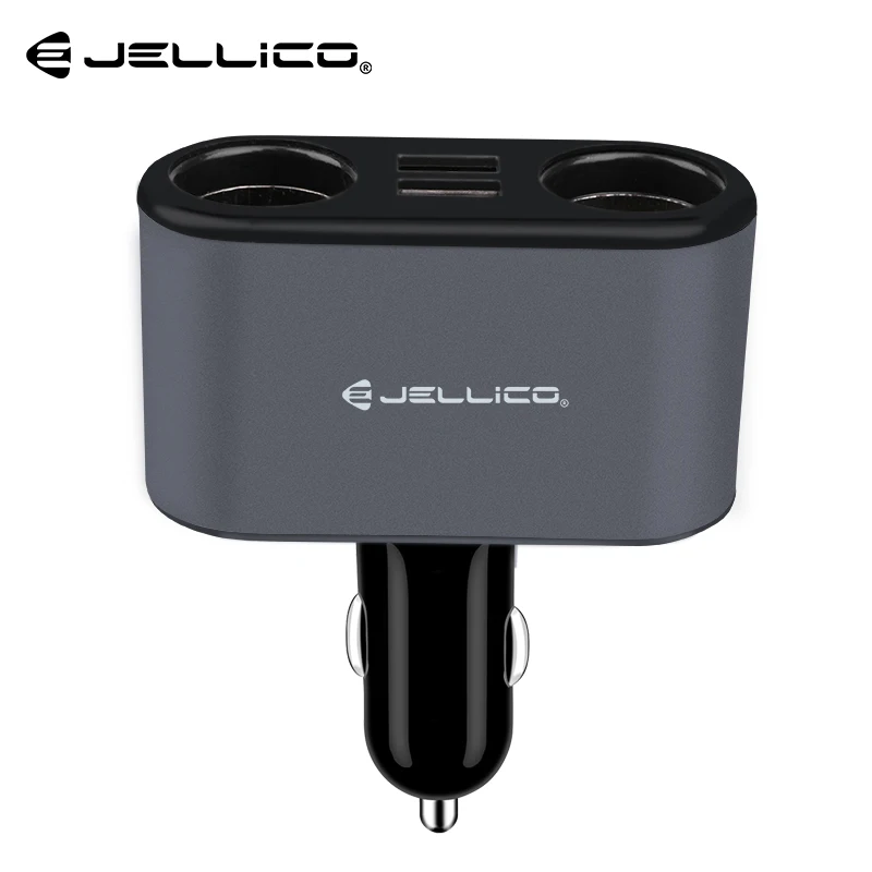 Jellico SC-65 2 USB 3.1A автомобильное зарядное устройство с 2 прикуривателями для iPhone 6 7 8 Sumsung Xiaomi универсальная Быстрая зарядка