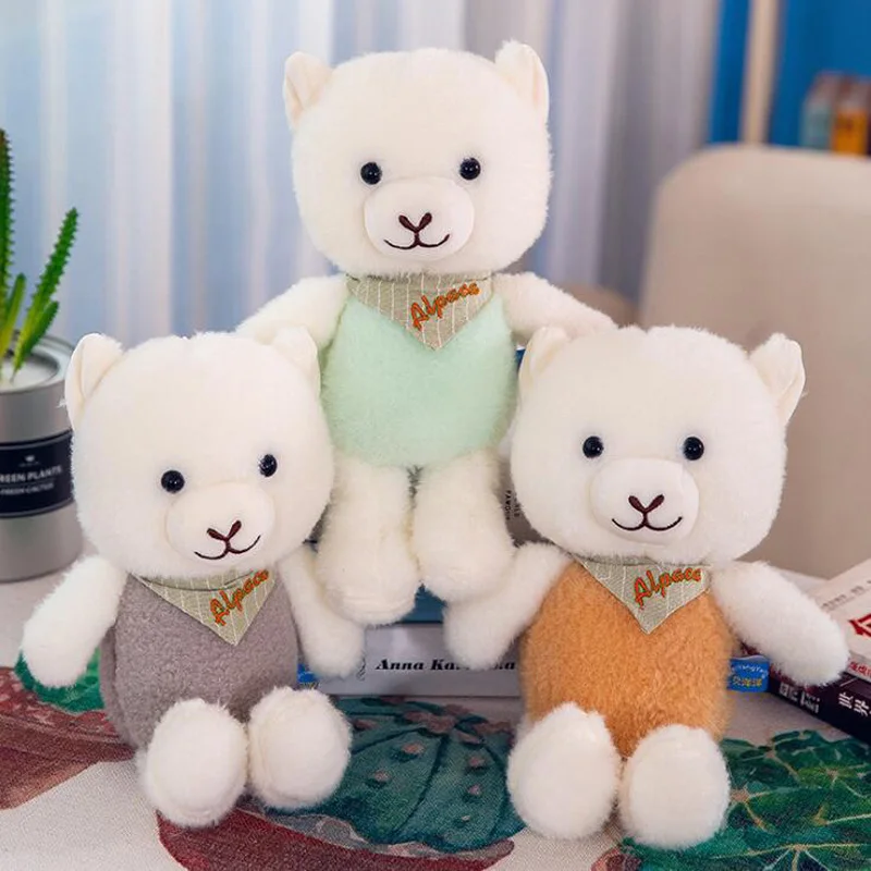 Плюшевая игрушка шарф с большой головкой овца мягкая верблюд кукла мягкий плюш