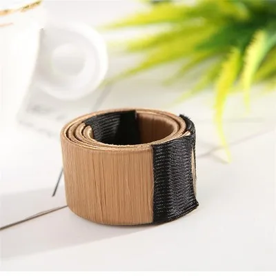 brown 8 цветов DIY Волосы Braiders волосы пончики Накладка для пучка мяч сладкий волшебный стиль волос Терка головные уборы Инструменты для укладки - Цвет: brown