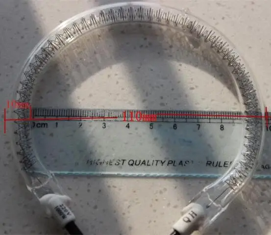 

11cm quality round heating tube halogen infrared lamp for halogen oven 220V 1000W