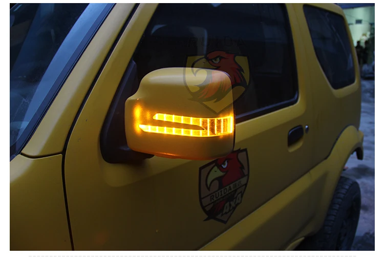 Боковое зеркало для SUZUKI Jimny, зеркало для вождения, задняя крышка зеркала, светильник поворота и дверной светильник