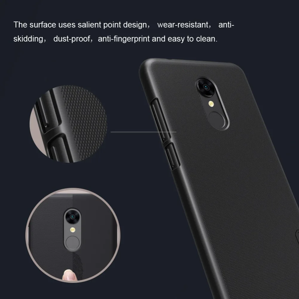 Чехол для xiaomi redmi 5 чехол Plus NILLKIN Супер Матовый экран матовая жесткая задняя крышка