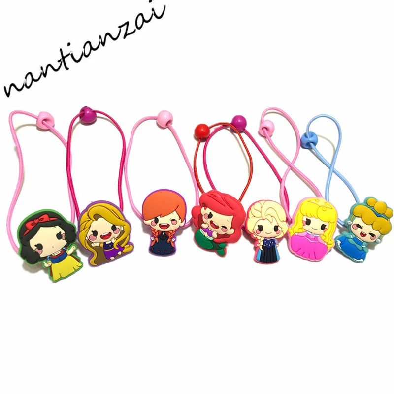 7 шт. аксессуары для волос девочек Белоснежка Ариэль Сексуальная Русалка Анна