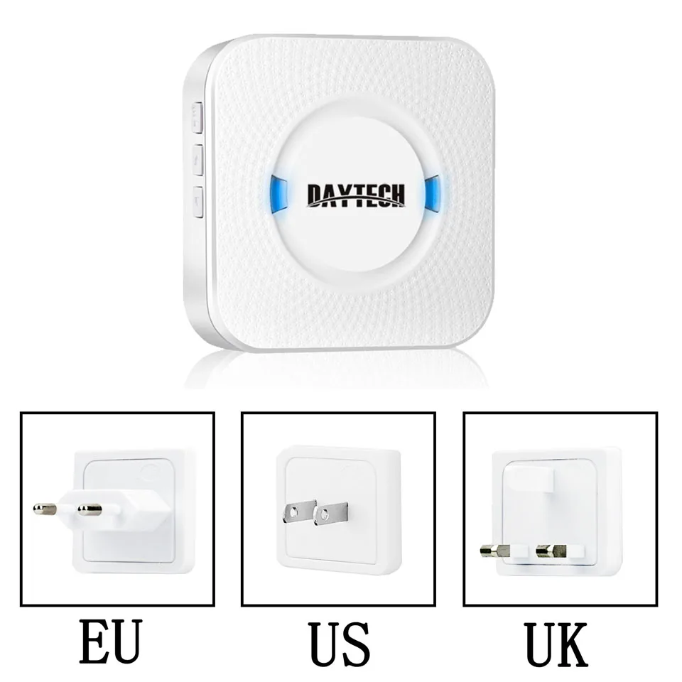 DAYTECH беспроводной дверные звонки для домашних животных собака дверной звонок беспроводной колокольчики для собаки горшок обучение с сенсорной кнопкой