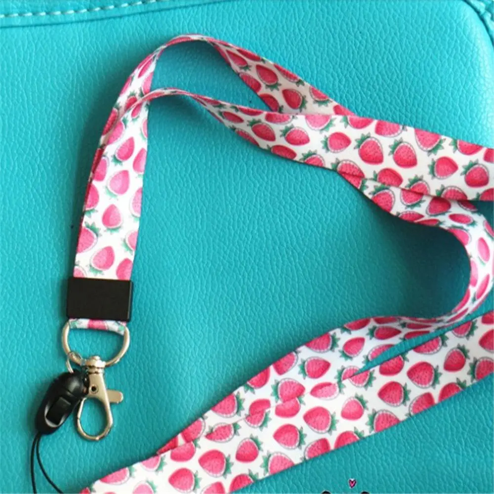 1 PC цветочным узором нашейные Ремешки ремешок для телефона КЛЮЧИ ID держатель карт