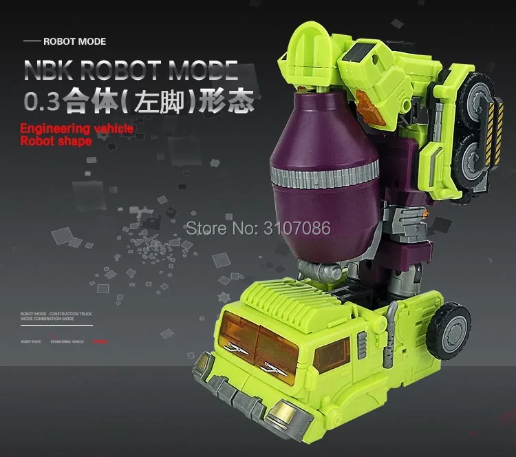 NBK Devastator бульдозер скраппер гравитационный крюк строитель GT Devastator KO трансформация Инженерная фигурка игрушки