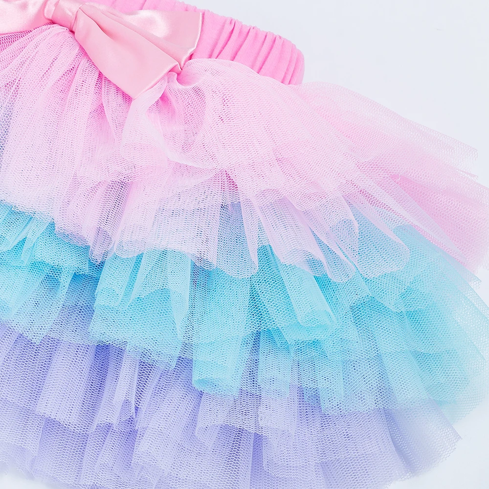 YK & Loving/разноцветная шифоновая юбка пачка для девочек Летний стиль Лидер продаж