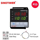85  265 В K термопары вход SSR + реле выход PID цифровой регулятор температуры термостат с SSR 40A и K термопары