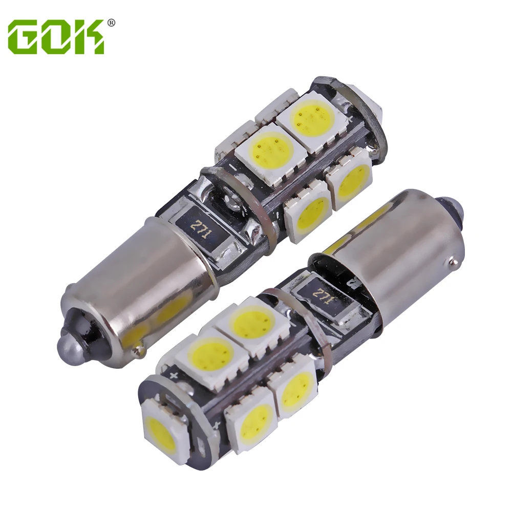 Светодиодная лампа canbus 9smd для салона автомобиля белая 2 шт./лот 5050 светодиодов без