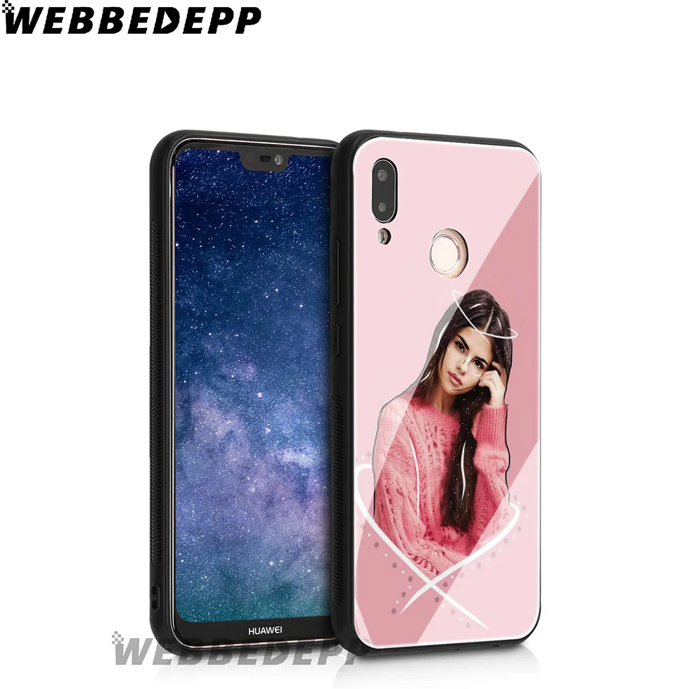 Чехол из закаленного стекла WEBBEDEPP Selena Gomez Singer для Huawei Mate 20 P20 P10 P Smart 2019 2018 &amp Honor 10 9 8X