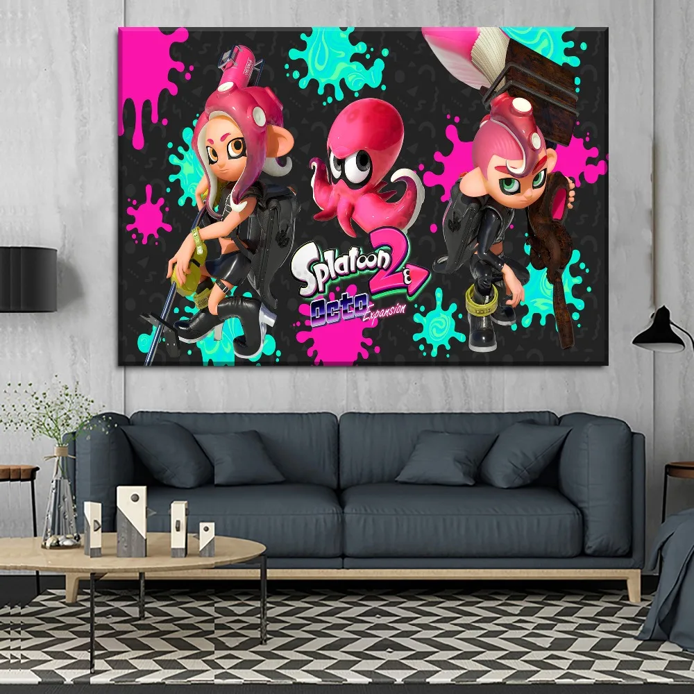 Картина из игры Splatoon 2 Современная Декоративная Настенная картина для детской