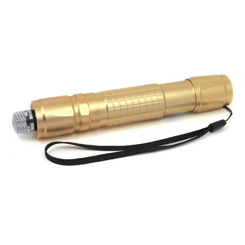 Золотой Professional 532nm зеленый 305 лазерная указка+ зарядное устройство+ 18650 батарея высокой мощности 1000 м зеленая точка звездное лазерная ручка для охоты Lazer - Цвет: Золотой