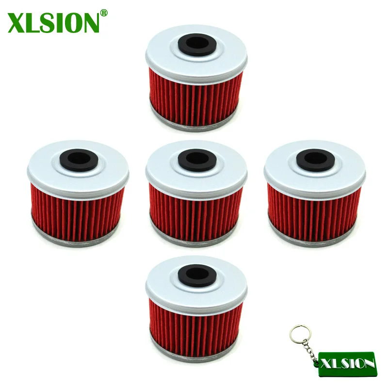 XLSION 5 шт. масляные топливные фильтры для Honda ATC CB 250 TRX 300 350 500 400 VT125 CBF250 XL 125 VT125C TRX400FW