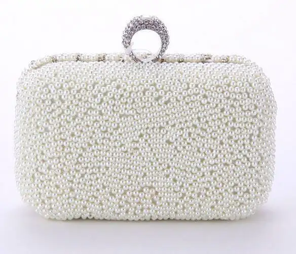 Diamond women bag full beaded handbag clutch rhinestone rings evening birdal purse party wedding Y250 | Багаж и сумки