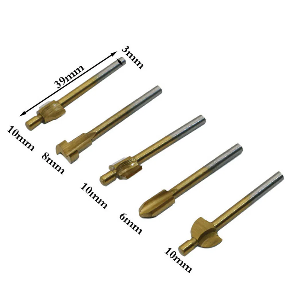 10 шт./компл. HSS титановые фрезы для дерева роторной гравировки Dremel набор
