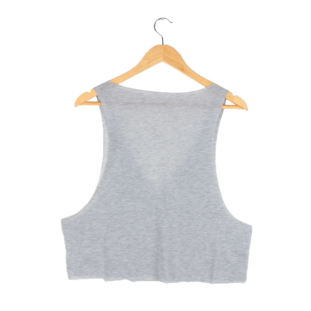 Женская футболка без рукавов с глубоким вырезом свободная на каждый день|Топы| |